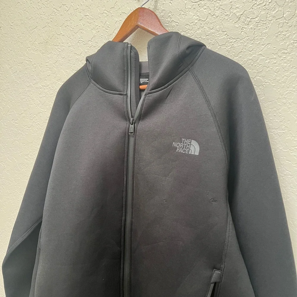 The North Face Mens Black Full Zip Neoprene Style Technical Hoodie L Gorpcore